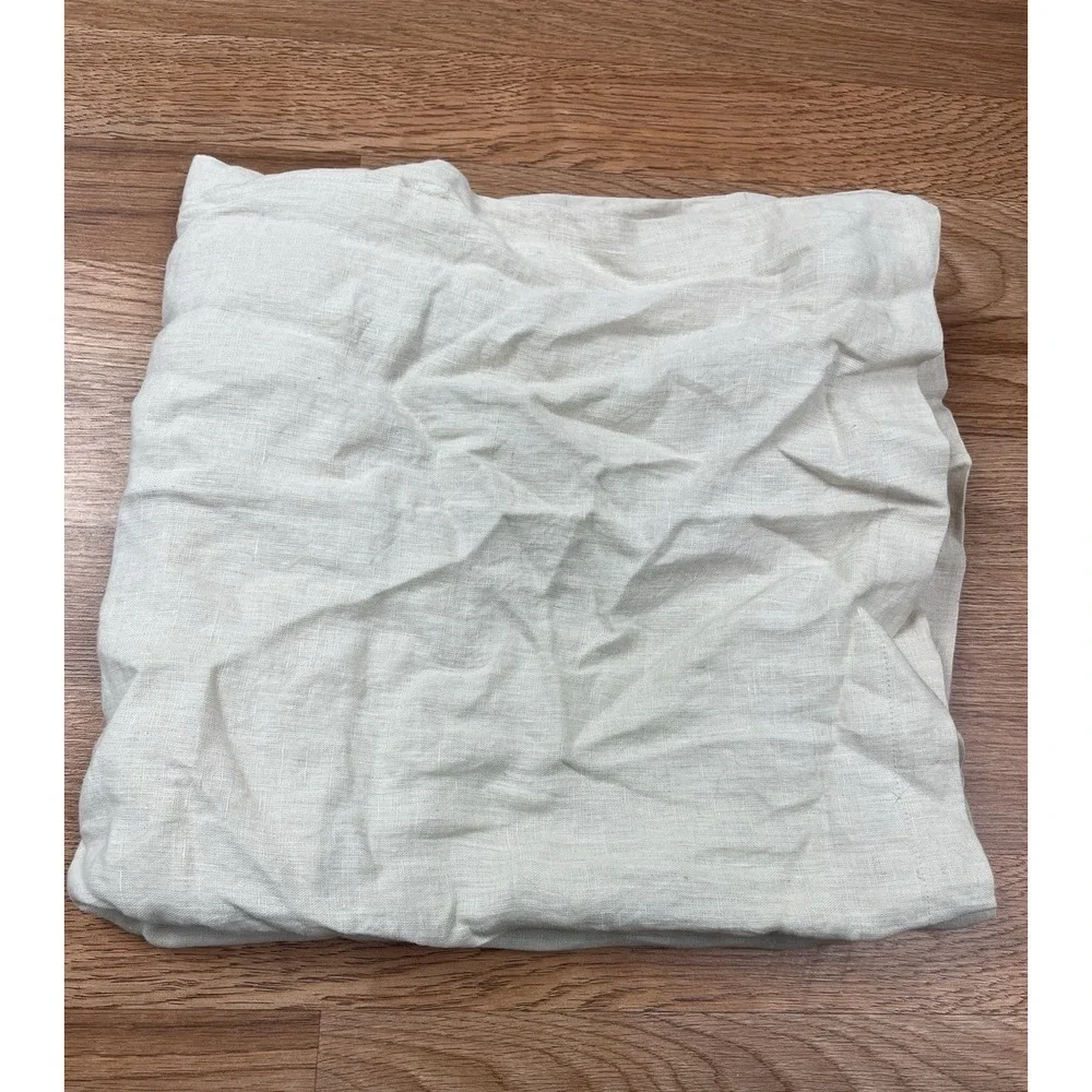 Quince 100% Linen‎ Euro Pillow Sham in Oat NEW